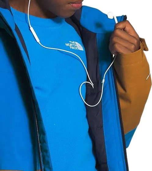 THE NORTH FACE Giacca invernale idrorepellente Chakado per ragazzi e ragazze giacca da neve NF0ATIZW8G azzurro/marrone chiaro