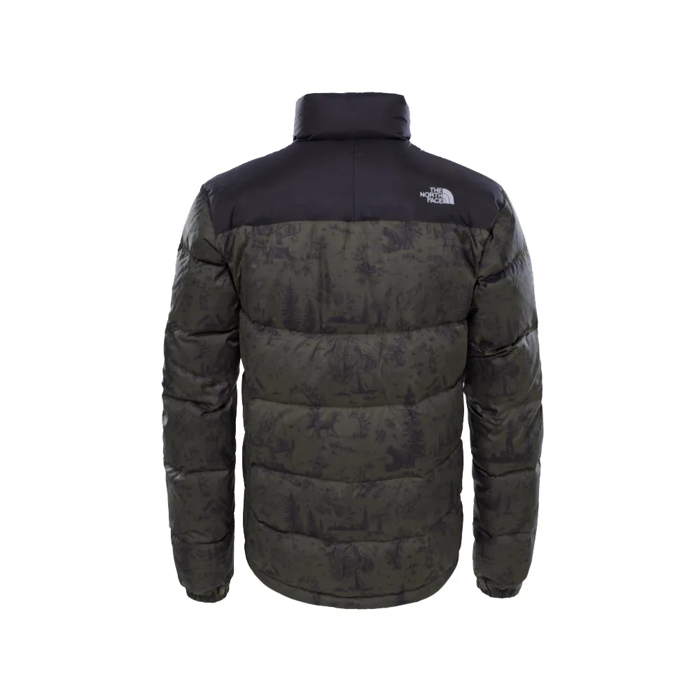 The North Face Nuptse 2 Jacket Green Toile De Jouy Black Ink