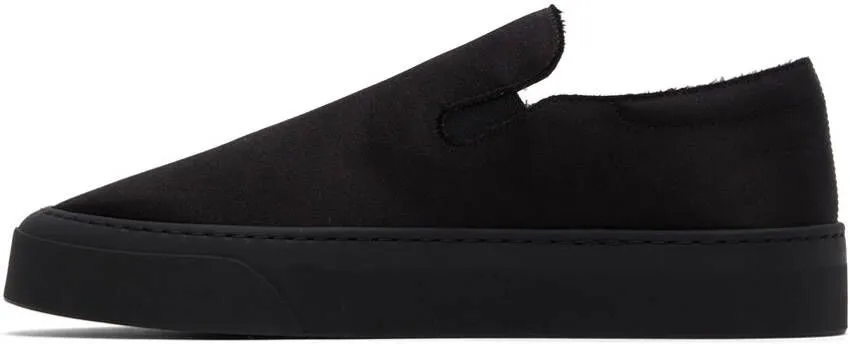 The Row Black Marie H Low-Top Sneakers