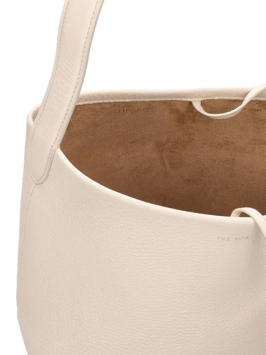 The Row   Small N/S Lux Grain Park leather tote 