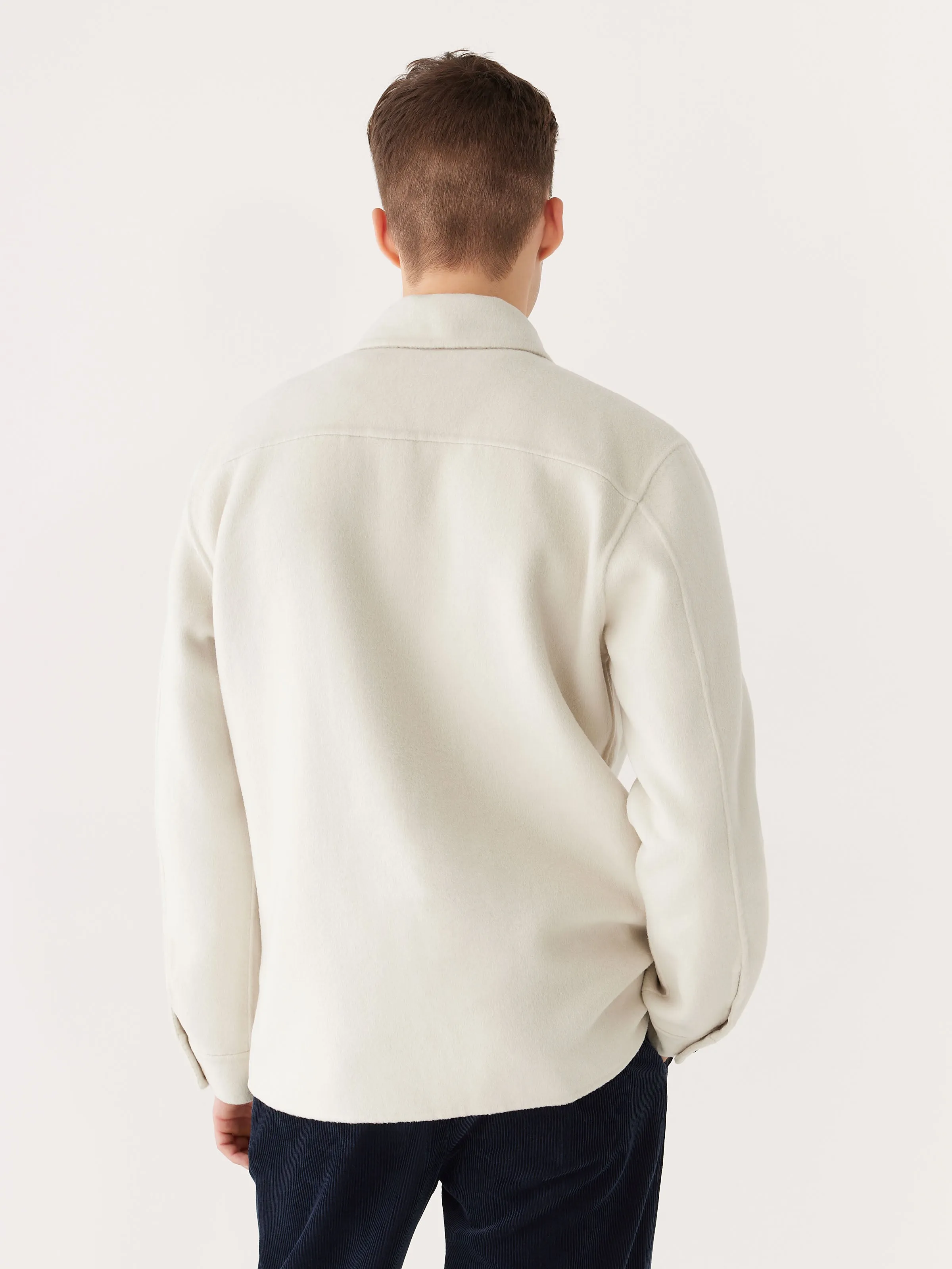 The Worker Wool Jacket in Light Grey