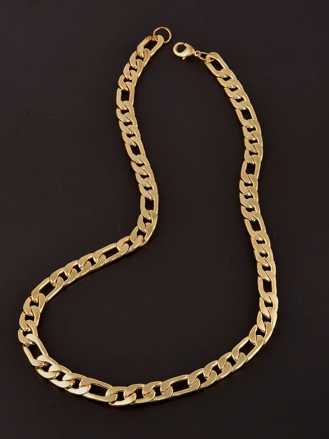 Thick Gold Plated Figaro Mens Chain