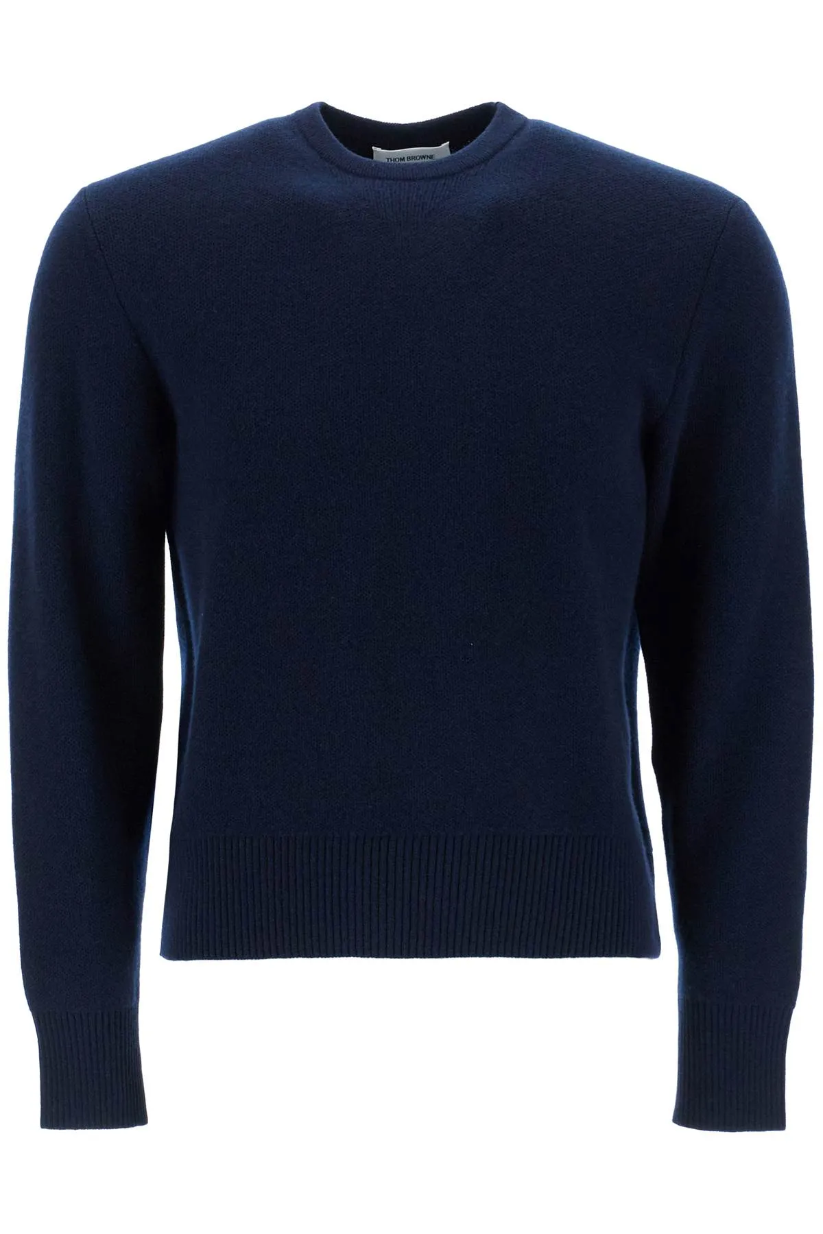 Thom Browne    Thom Browne Wool Piqué Crewneck Pullover