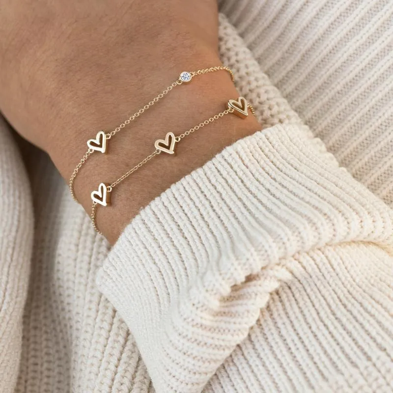 Three Hearts Bracelet