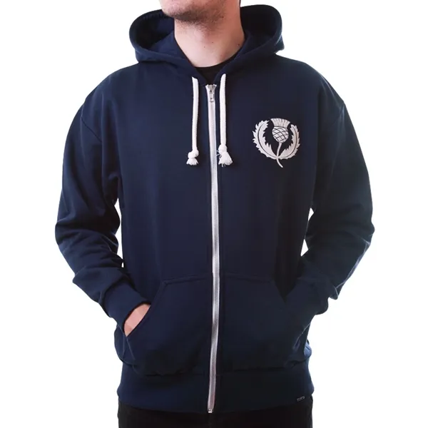 TOFFS - Scotland 1925 Retro Rugby Zipped Hoodie - Navy