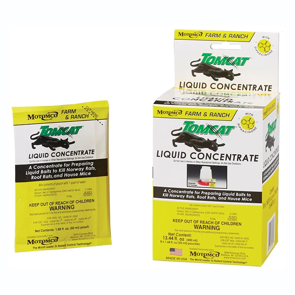 Tomcat Liquid Concentrate 8 pack box