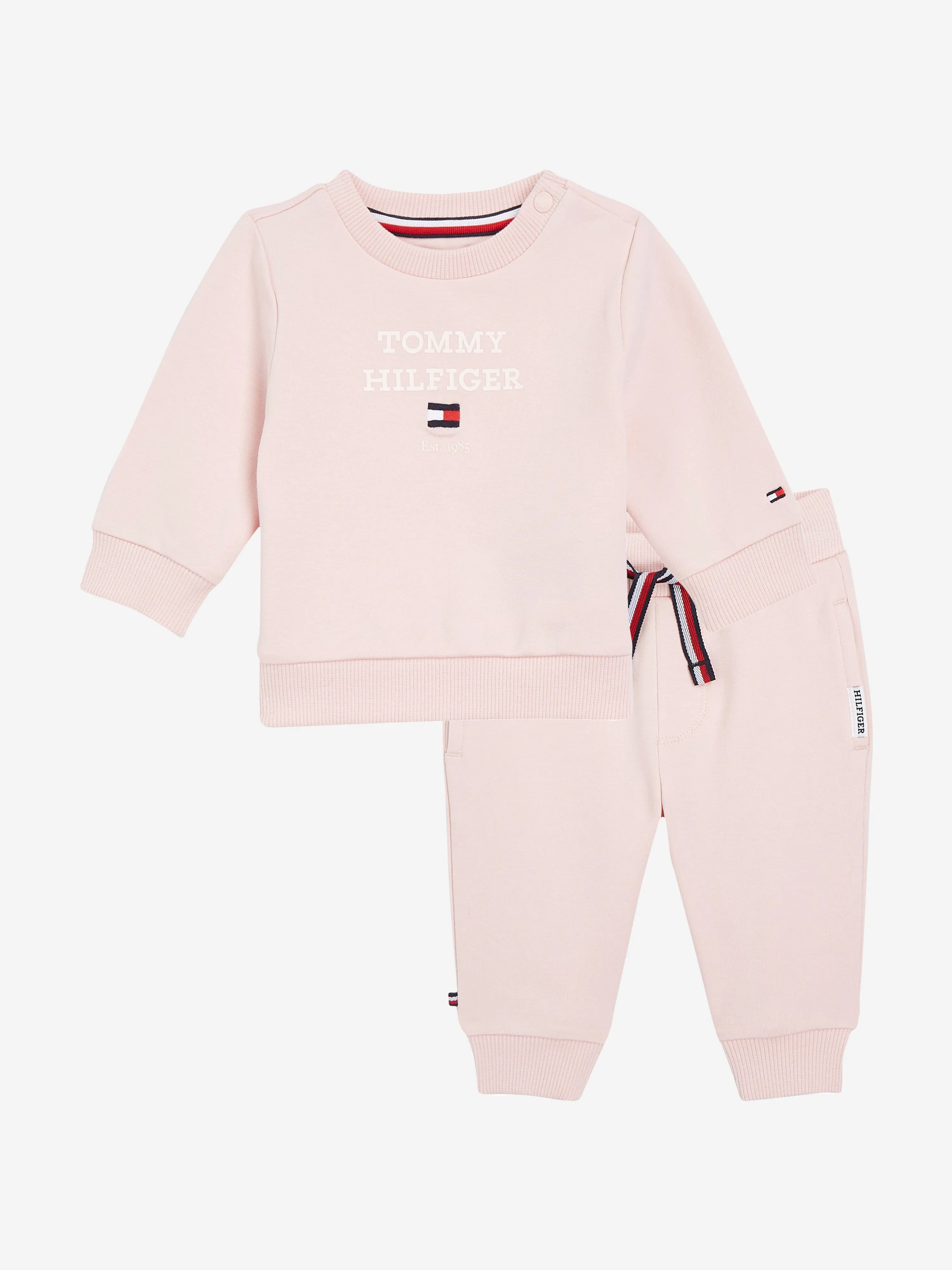 Tommy Hilfiger Baby Girls Logo Tracksuit in Pink