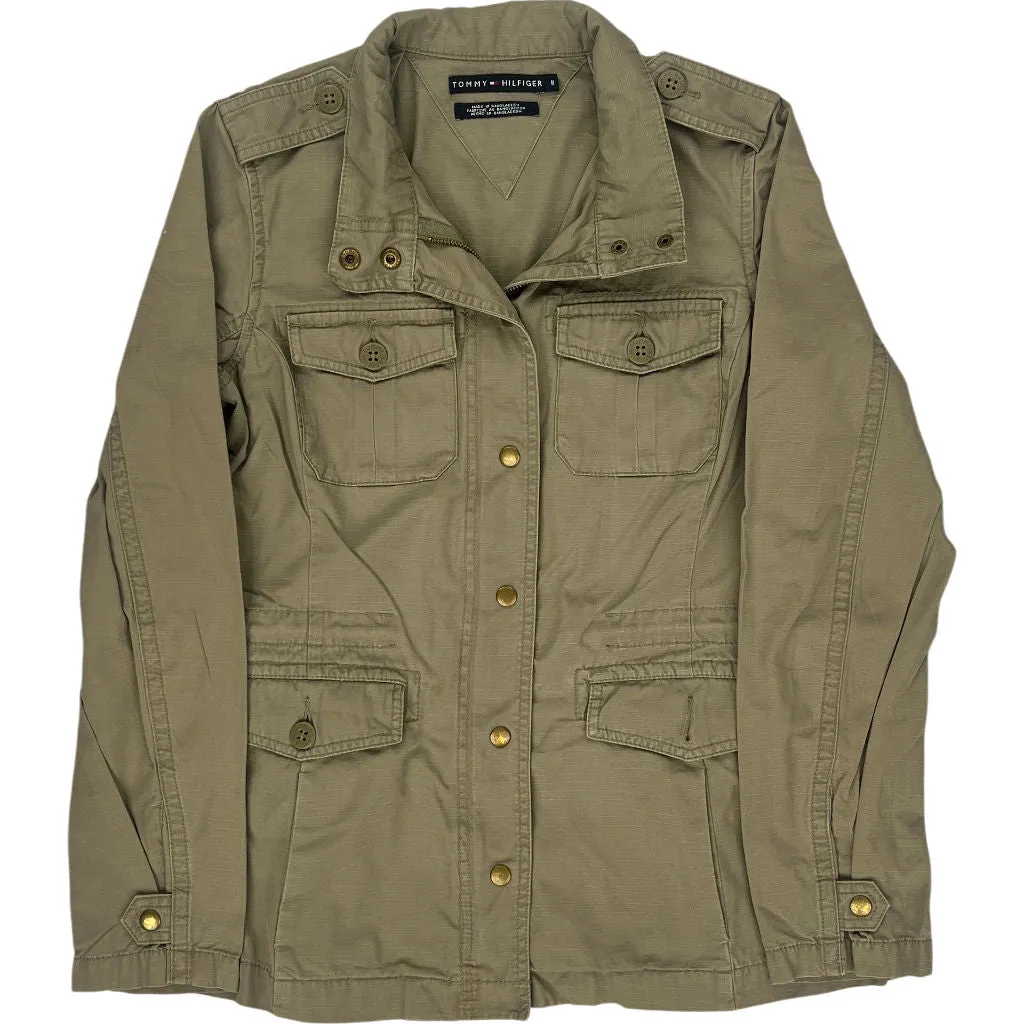 Tommy Hilfiger Utility Jacket - Medium - Khaki Cotton