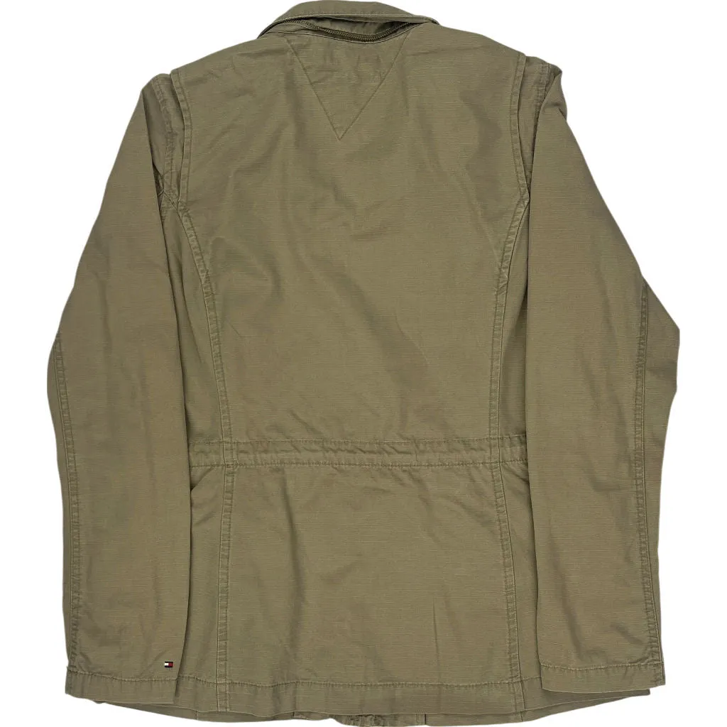 Tommy Hilfiger Utility Jacket - Medium - Khaki Cotton