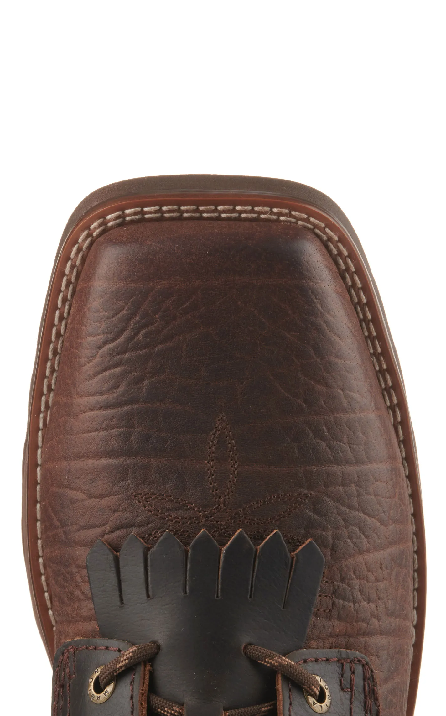 Tony Lama Men's High Range Dark Brown Waterproof Wide Square Composite Toe Work Boot