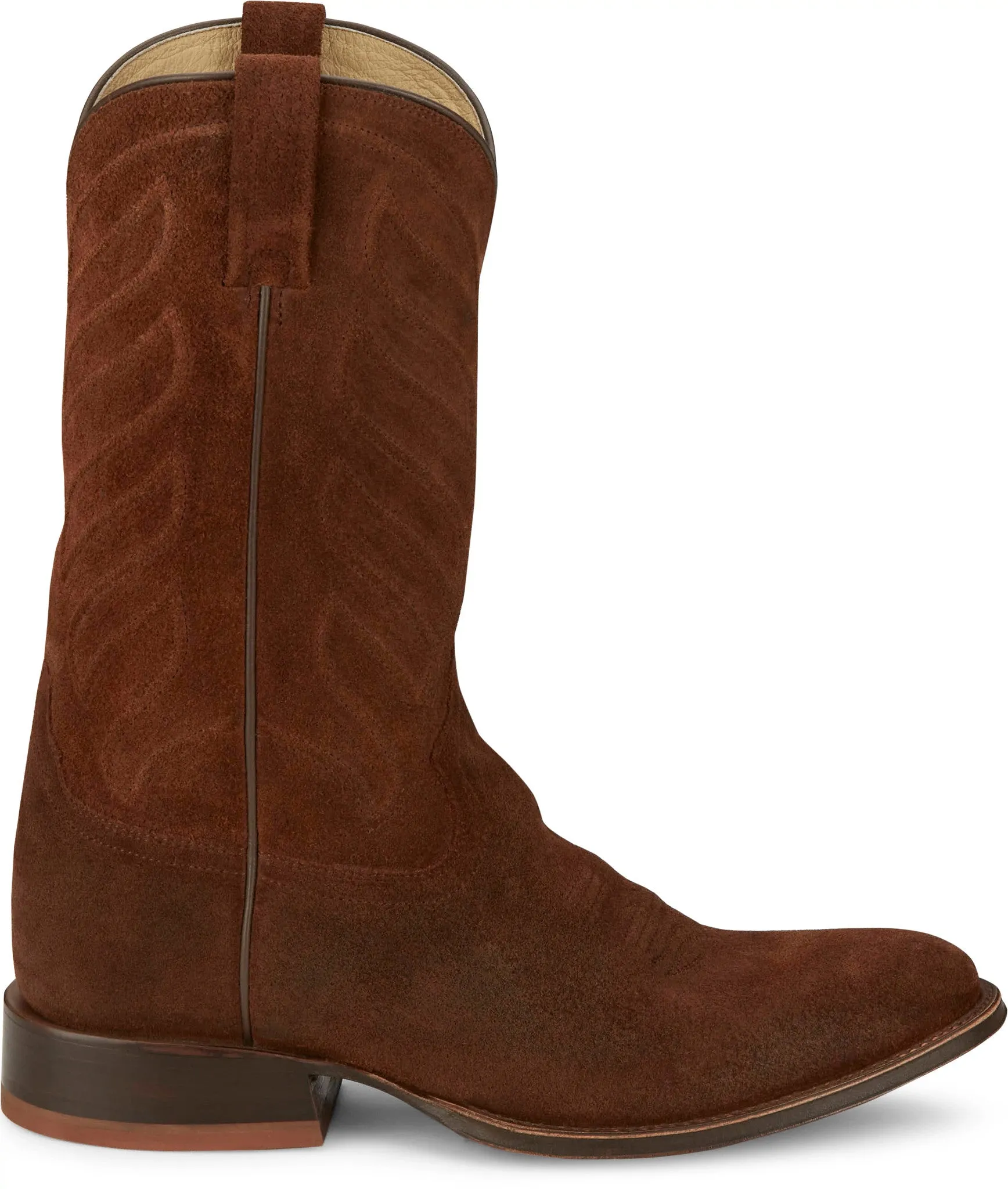 Tony Lama Men's Amado 12 Cognac Suede Round Toe Western Boot