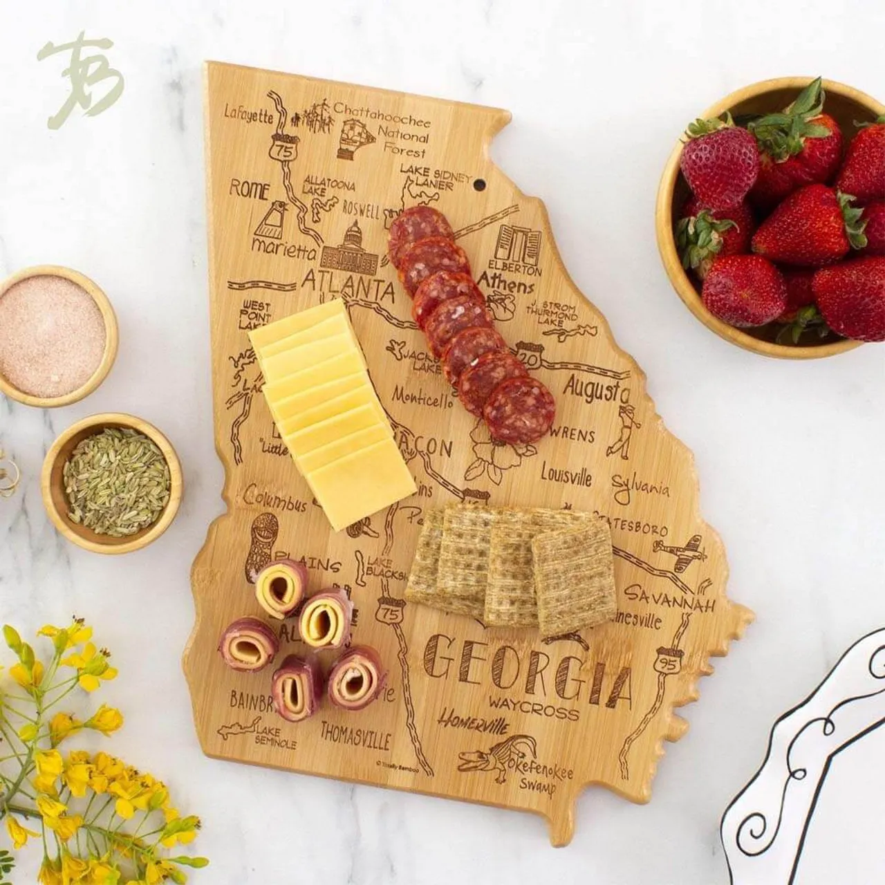 Totally Bamboo Georgia Destination Cutting Board
