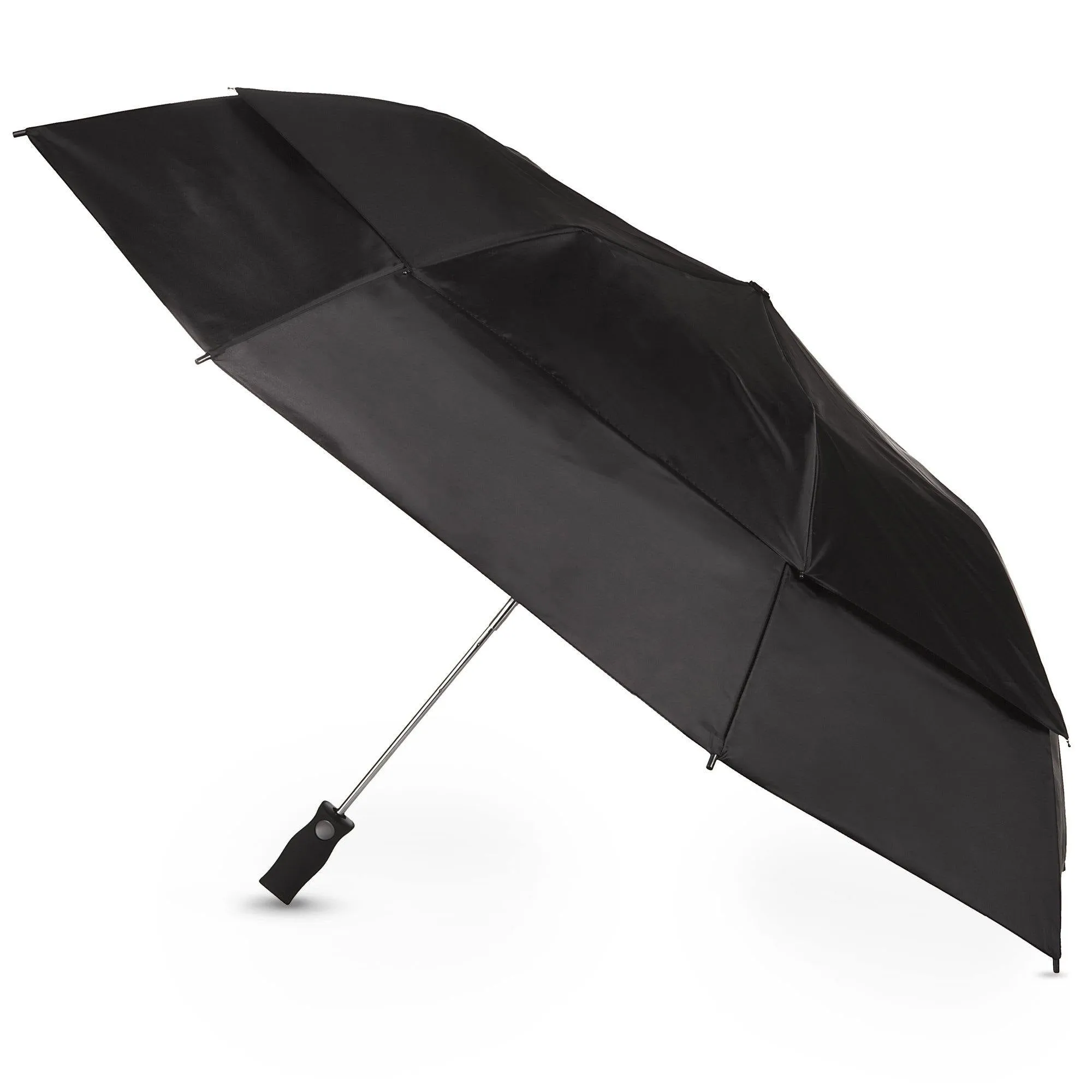 Totes Port Golf Sized Vented Canopy Automatic Compact Umbrella  