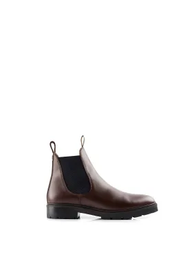 Trafalgar mahogany Shearling Dealer Boots