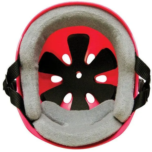 Triple Eight T8 Sweatsaver Helmet Matte Black Rubber - Red