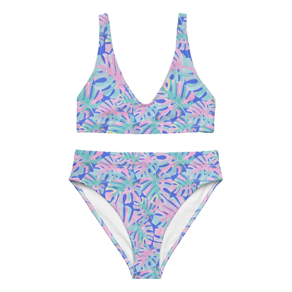 Tropical Days Recycled High-Waisted Bikini