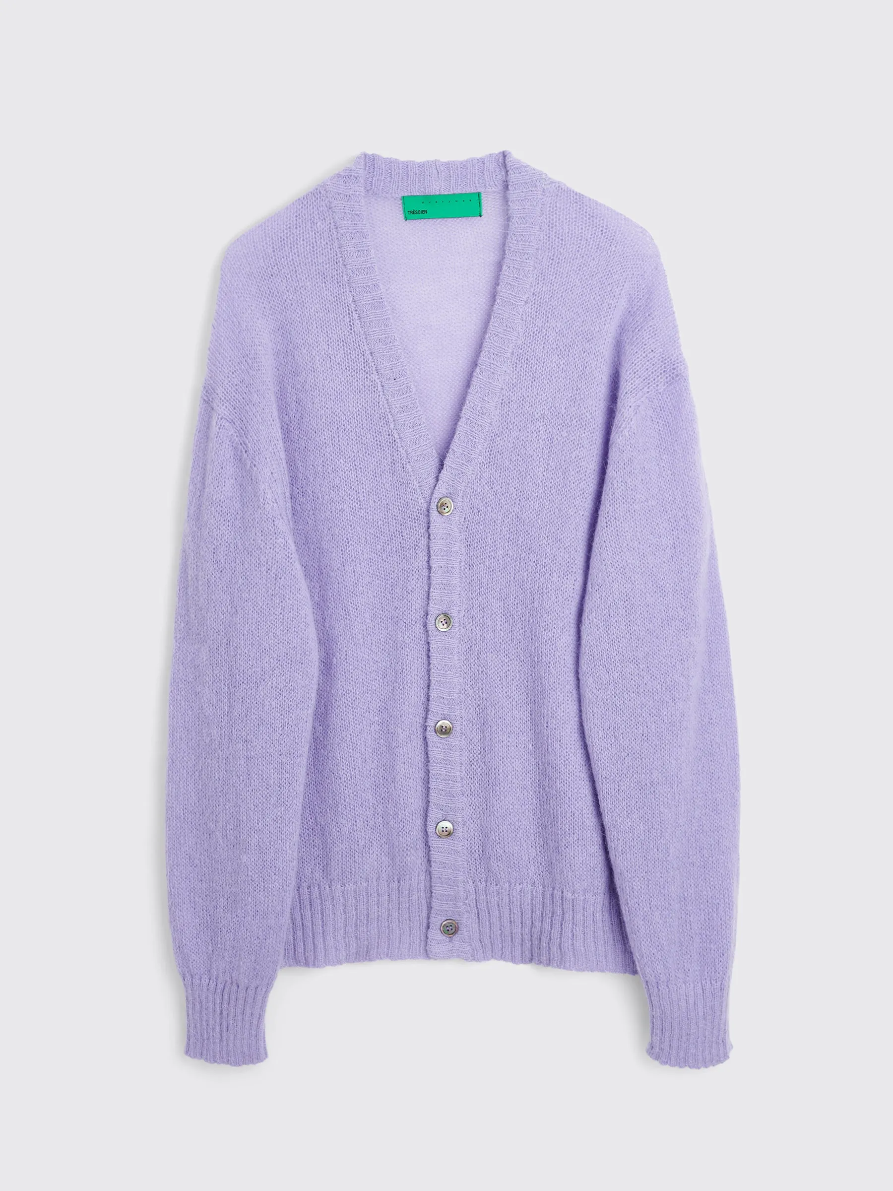 TRÈS BIEN everywear Fuzzy Light Cardigan Violet
