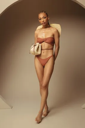 TWISTED BANDEAU BIKINI TOP & BOTTOM