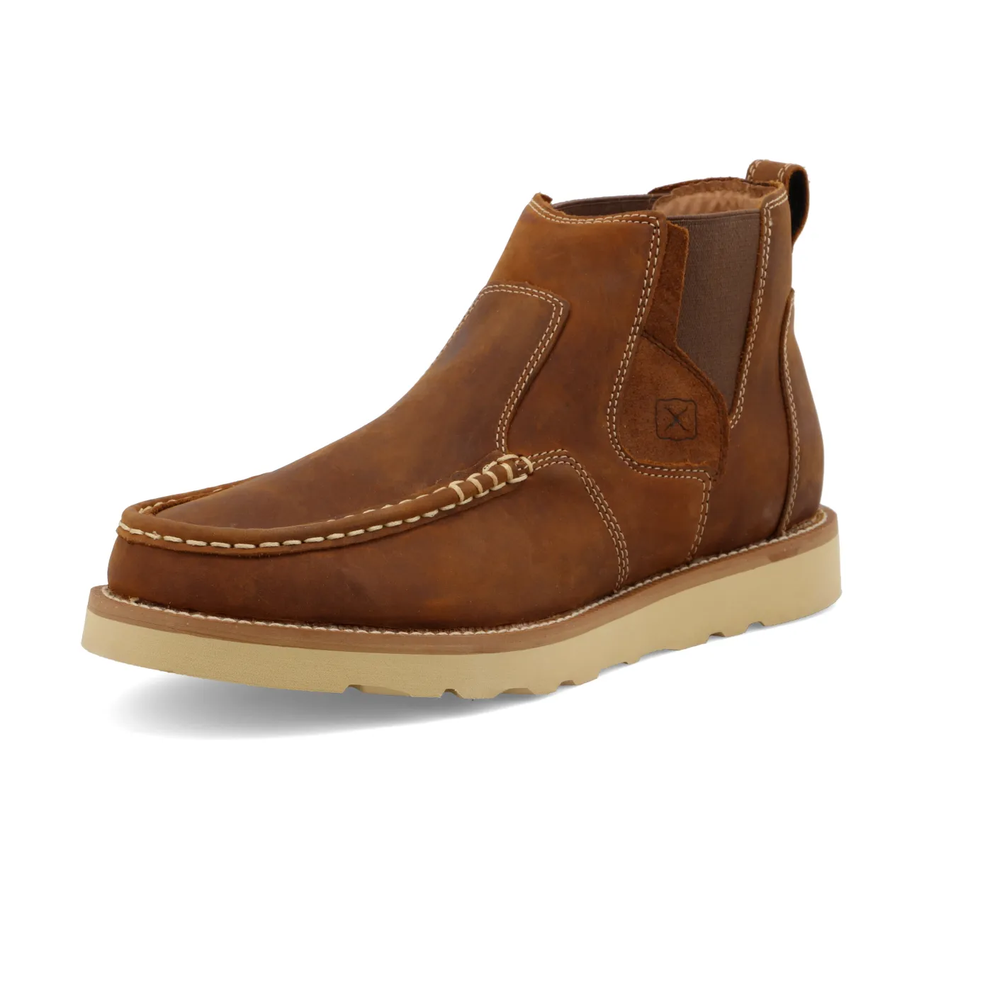 Twisted X Chelsea Wedge Sole Boot – Oiled Saddle