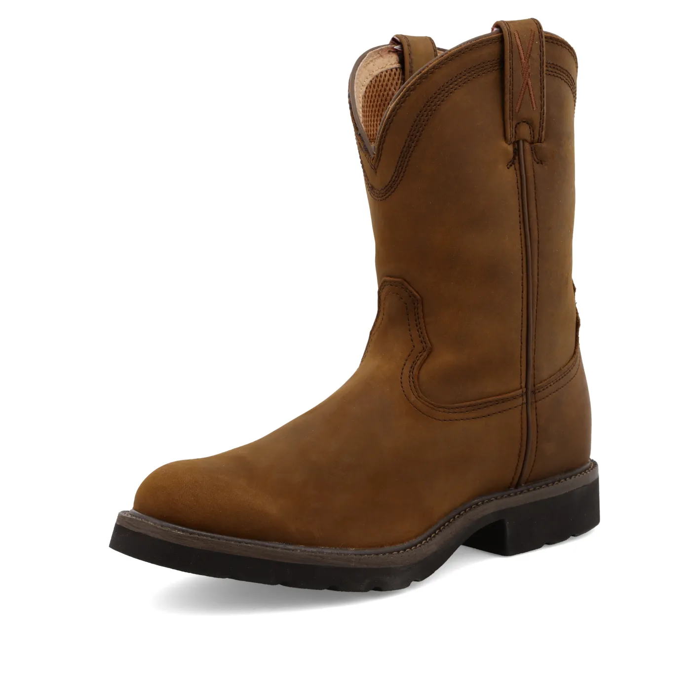 Twisted X Western Work Boot – Distressed Saddle