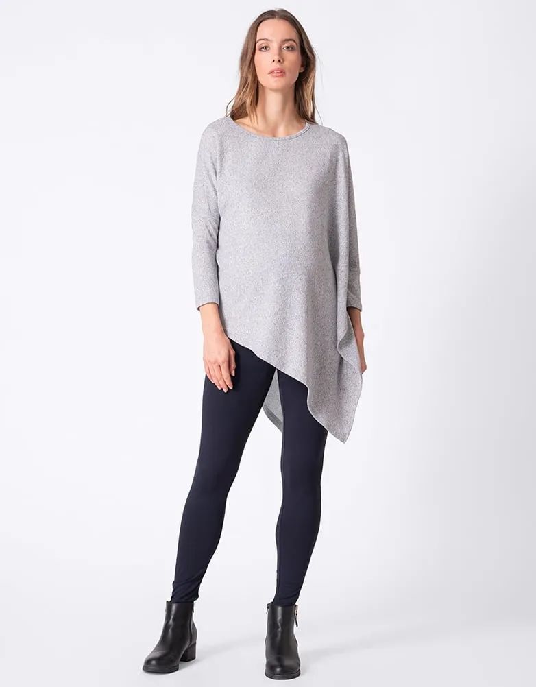Ultra-Soft Asymmetric Maternity Poncho
