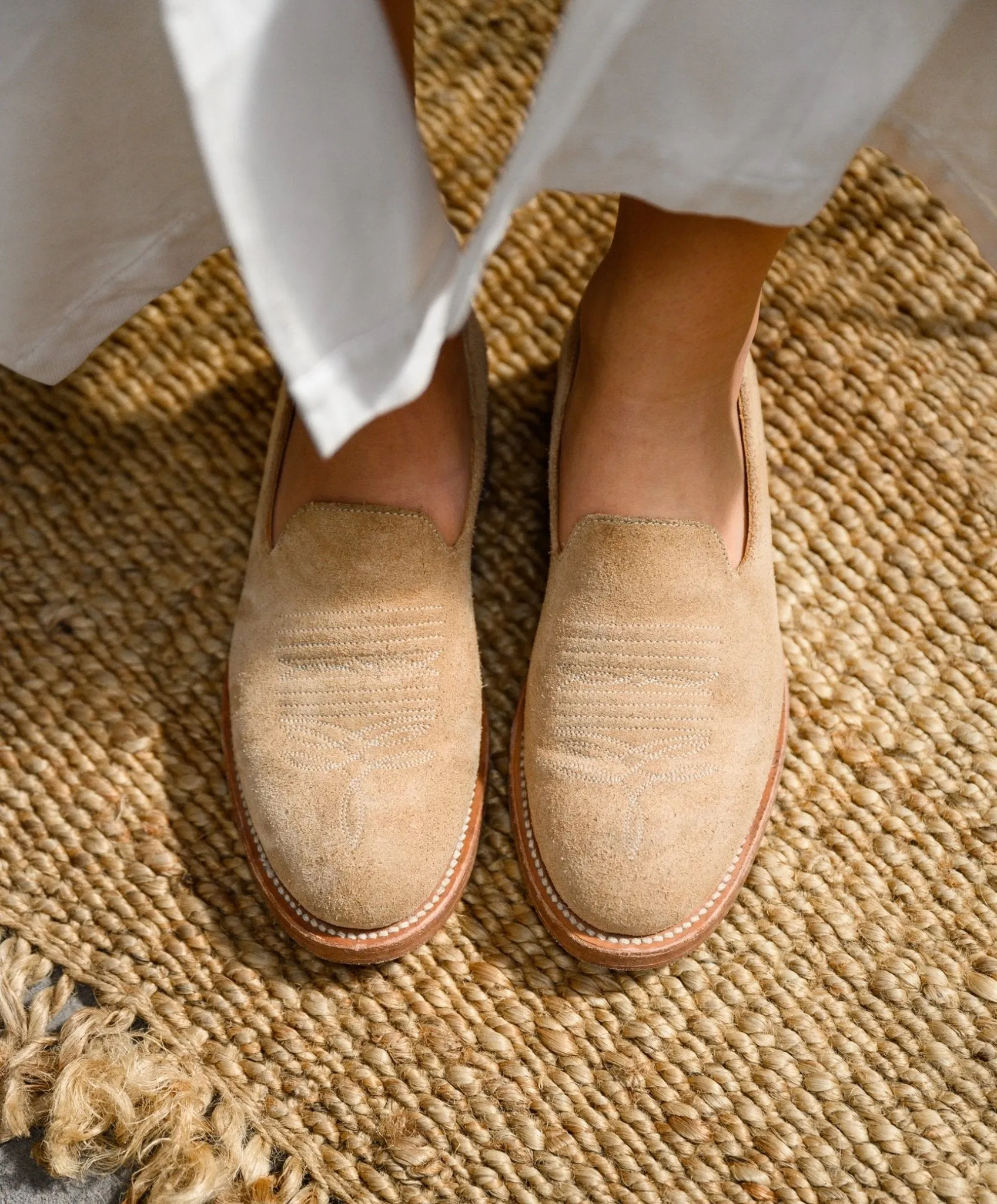 Uma Loafers Sand Rough Out US 6.5