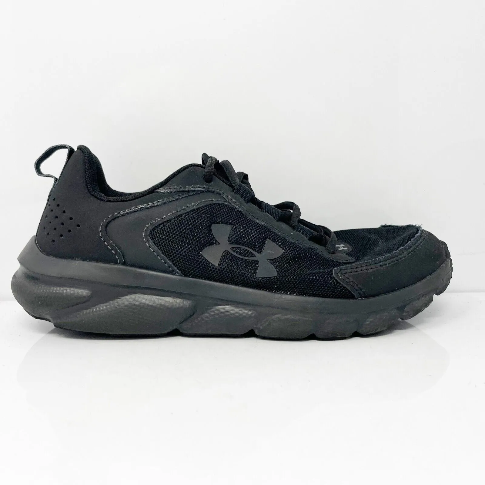 Under Armour Boys Assert 9 3024633-002 Black Running Shoes Sneakers Size 6Y