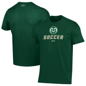 Under Armour Colorado State Rams Green Soccer Performance T-Shirt