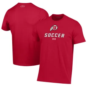 Under Armour Utah Utes Red Soccer Performance T-Shirt