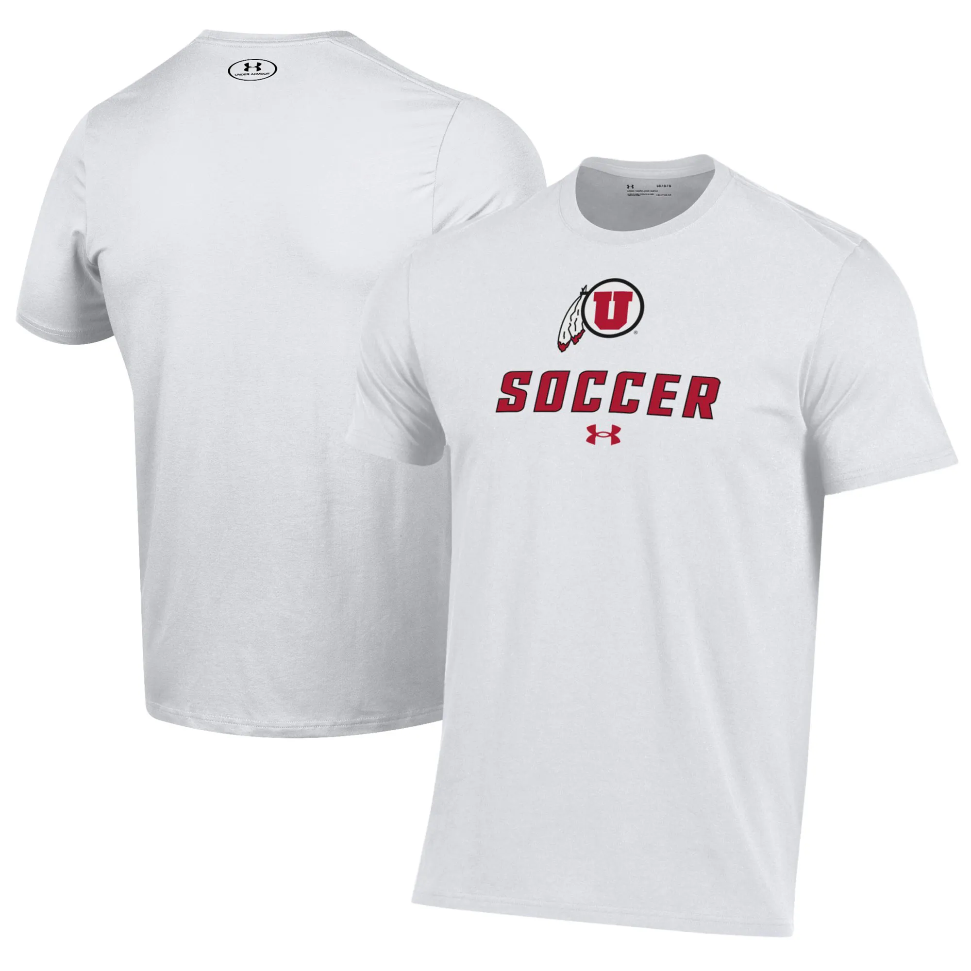 Under Armour Utah Utes White Soccer Performance T-Shirt