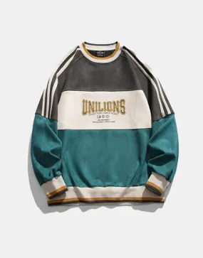 UNILIONS Color Block Pullover Sweatshirt