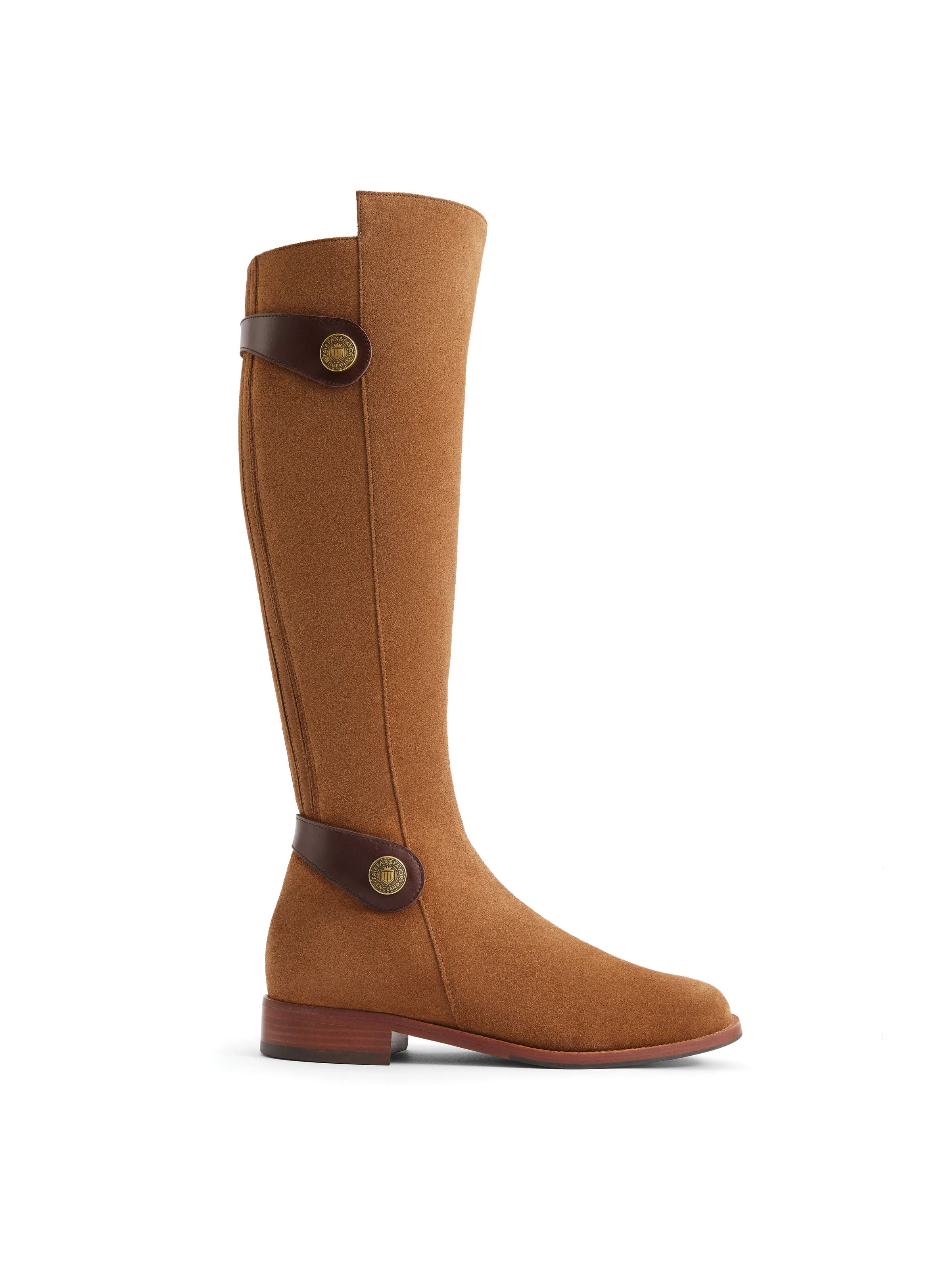 Upton       40% Off   |   Save £158  tan Flat Knee-high Boots        - Regular Fit