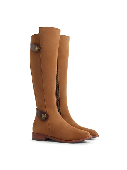 Upton       40% Off   |   Save £158  tan Flat Knee-high Boots        - Regular Fit
