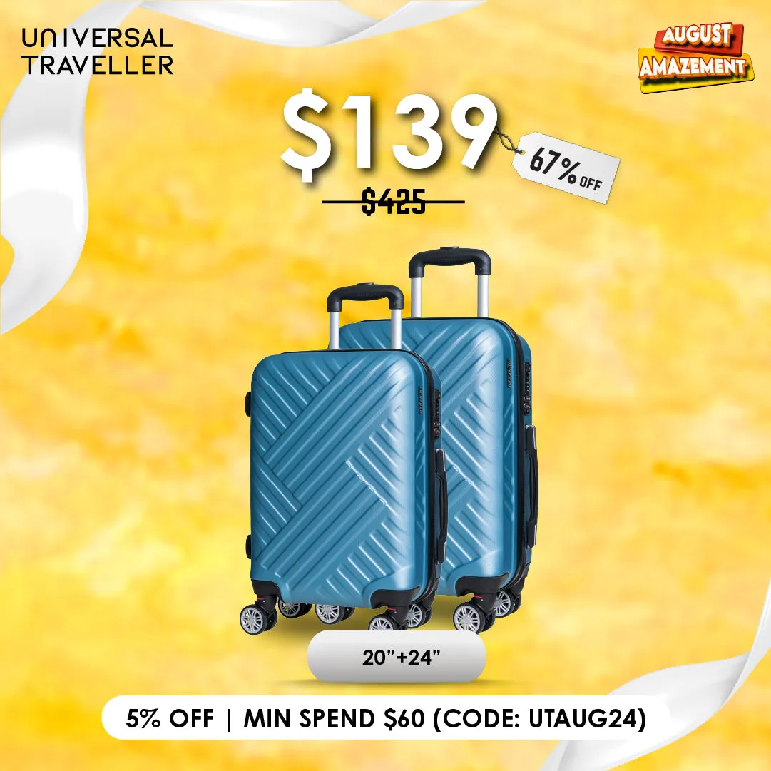 URBANlite WEAVE  20+24 Bundle 360° 8-Wheel Spinner | TSA Lock I Expandable |Hard Case Luggage
