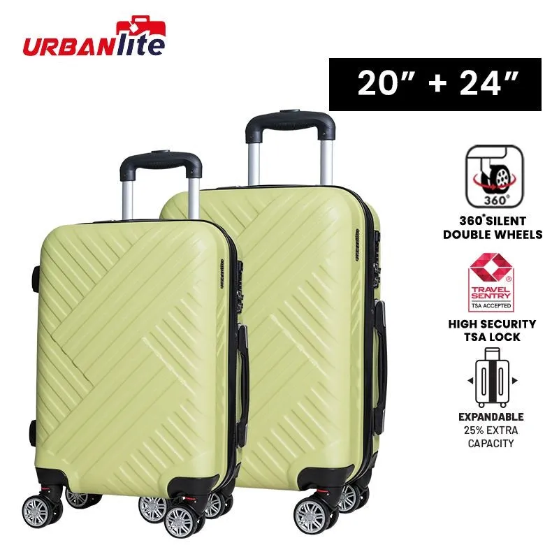 URBANlite WEAVE  20+24 Bundle 360° 8-Wheel Spinner | TSA Lock I Expandable |Hard Case Luggage