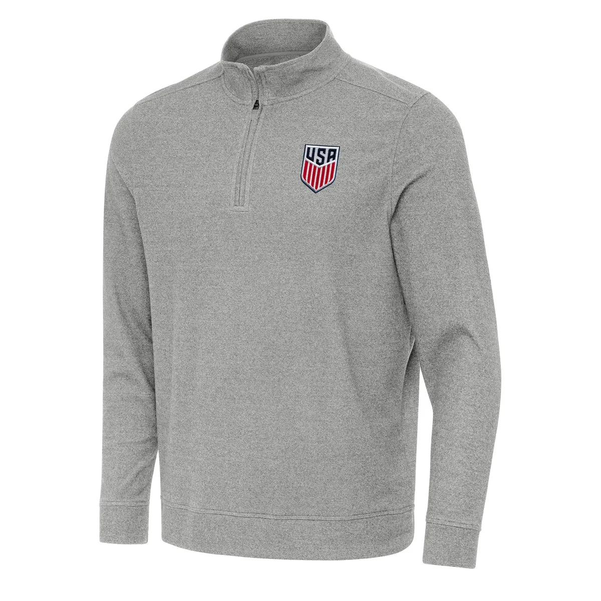 US Mens Soccer Subtle Quarter Zip Mock