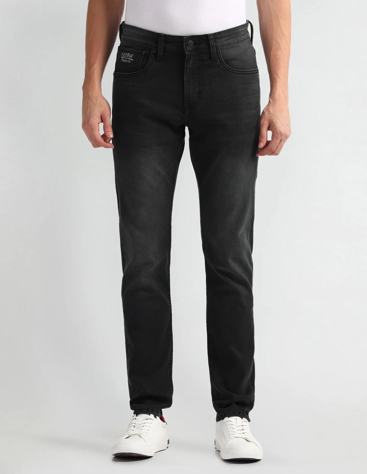 U.S. Polo Assn. Denim Co. Brandon Slim Tapered Fit Dark Wash Jeans