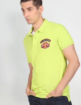 U.S. Polo Assn. Denim Co. Short Sleeve Solid Polo Shirt