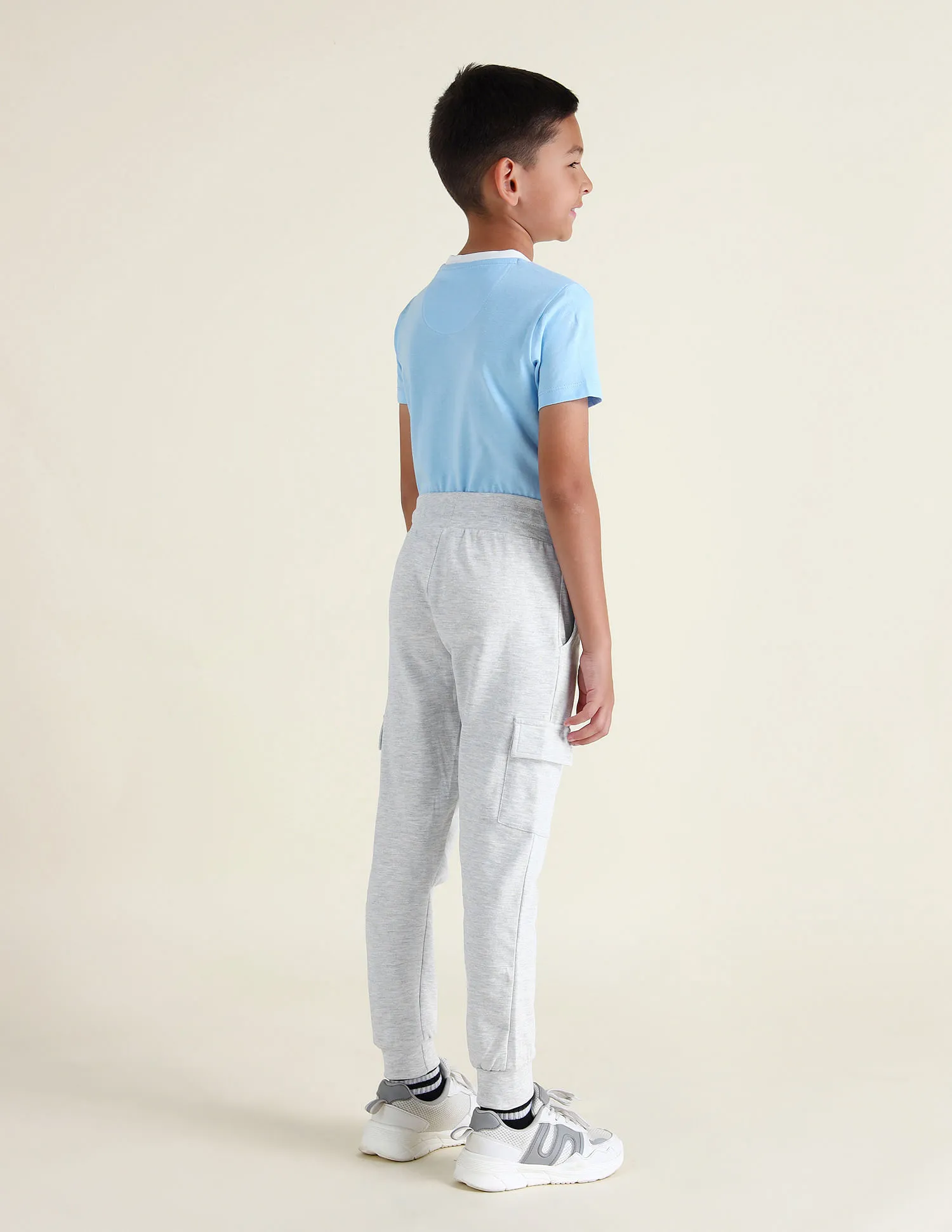 U.S. Polo Assn. Kids Boys Solid Regular Fit Joggers