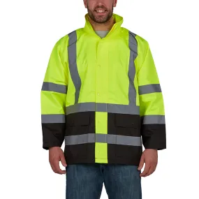 Utility Pro Class 3 Hi Vis Yellow Economy Rain Jacket with Teflon Protector UHV822