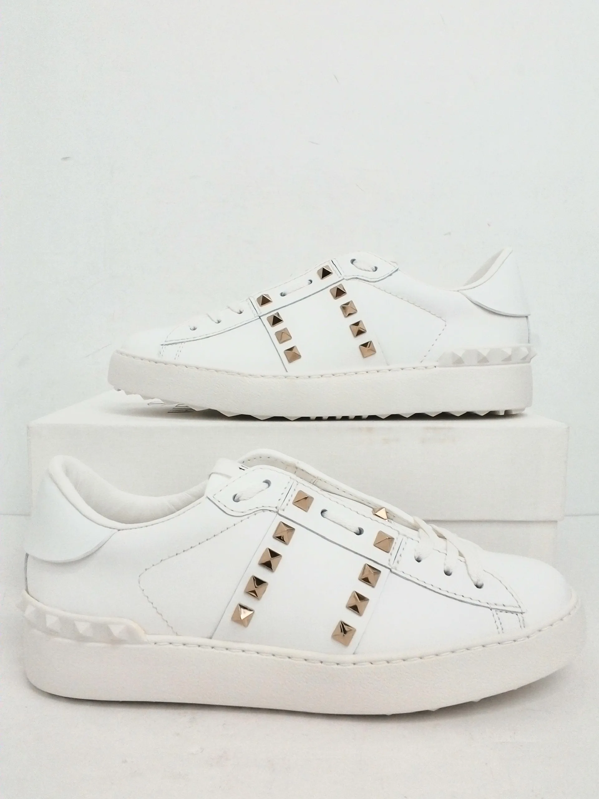 Valentino Garavani Women's BHS White Leather Sneakers Size 36 - 40