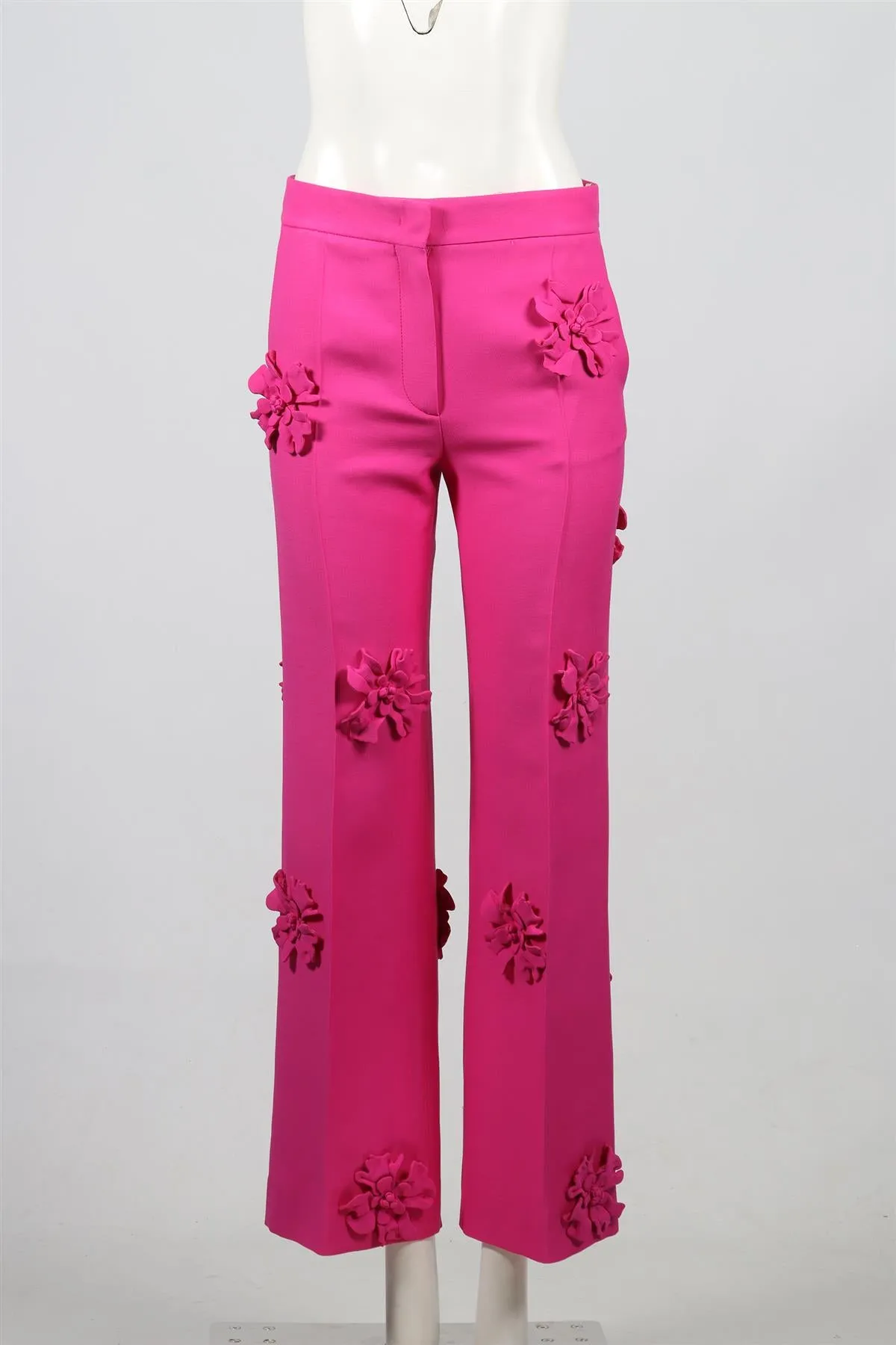 VALENTINO WOOL BLEND STRAIGHT LEG PANTS IT 40 UK 8