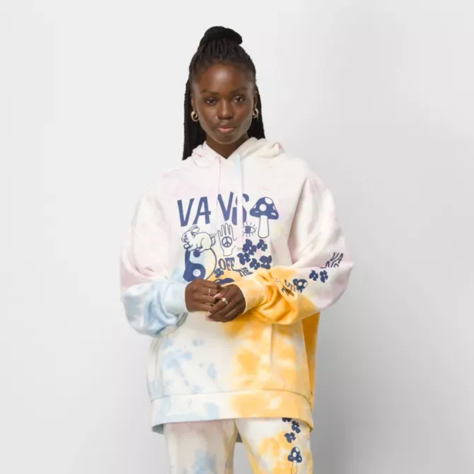 Vans Mascy Daze Tri-Dye Hoodie - Cradle Pink