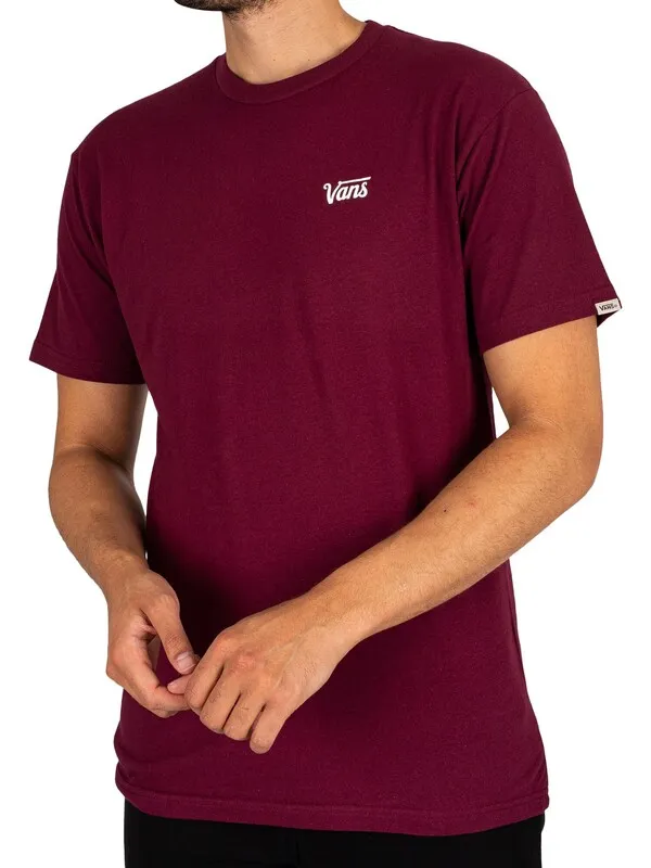 Vans Mini Script T-Shirt - Burgundy