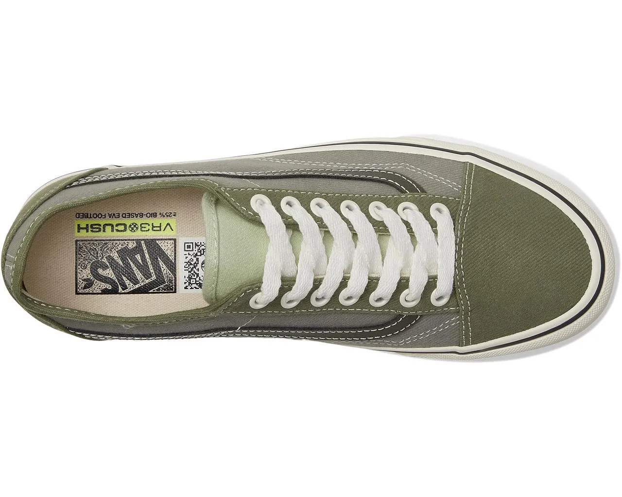 Vans Old Skool Tapered Vr3 Shoe - Twill Green Multi