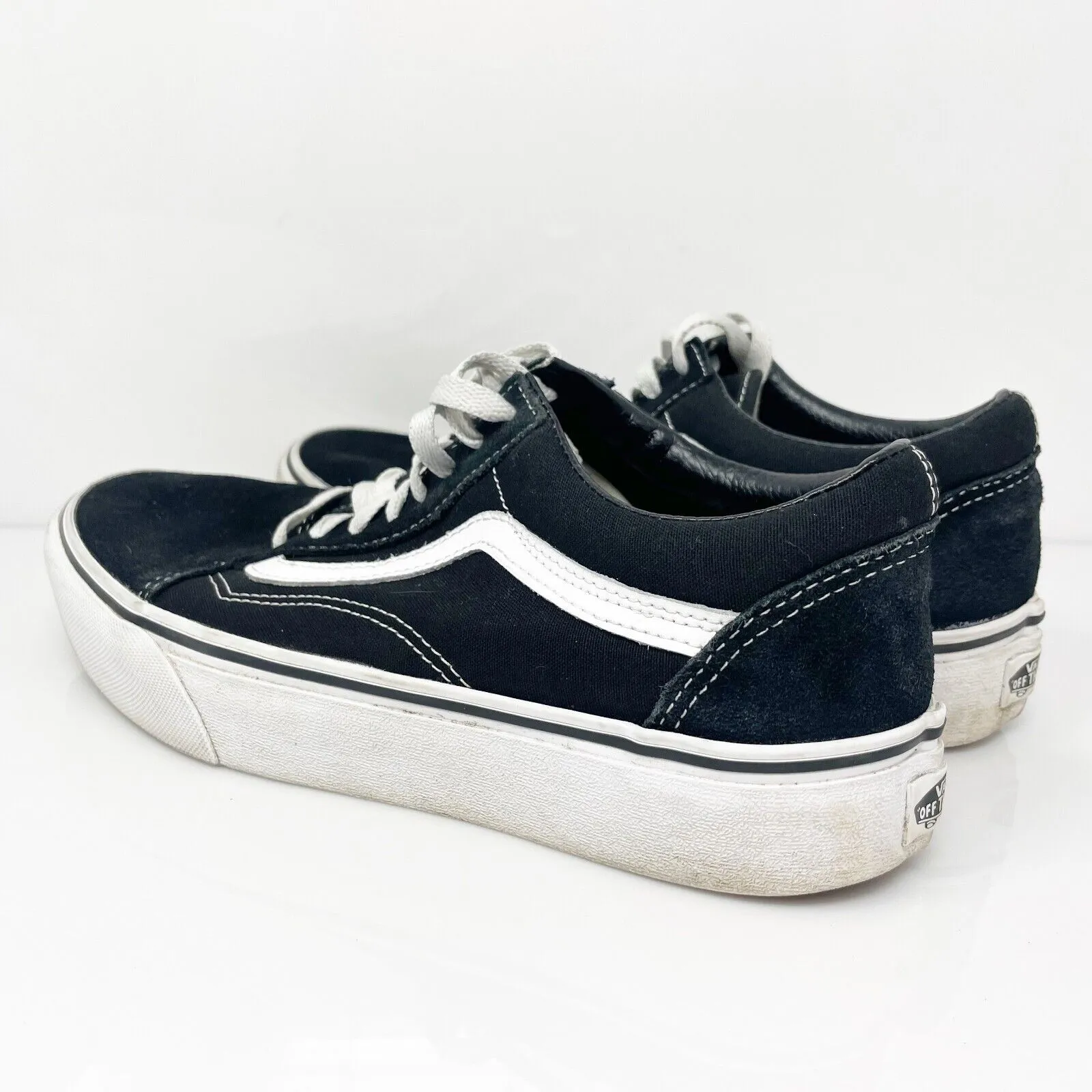 Vans Unisex Off The Wall 721356 Black Casual Shoes Sneakers Size M 8 W 9.5
