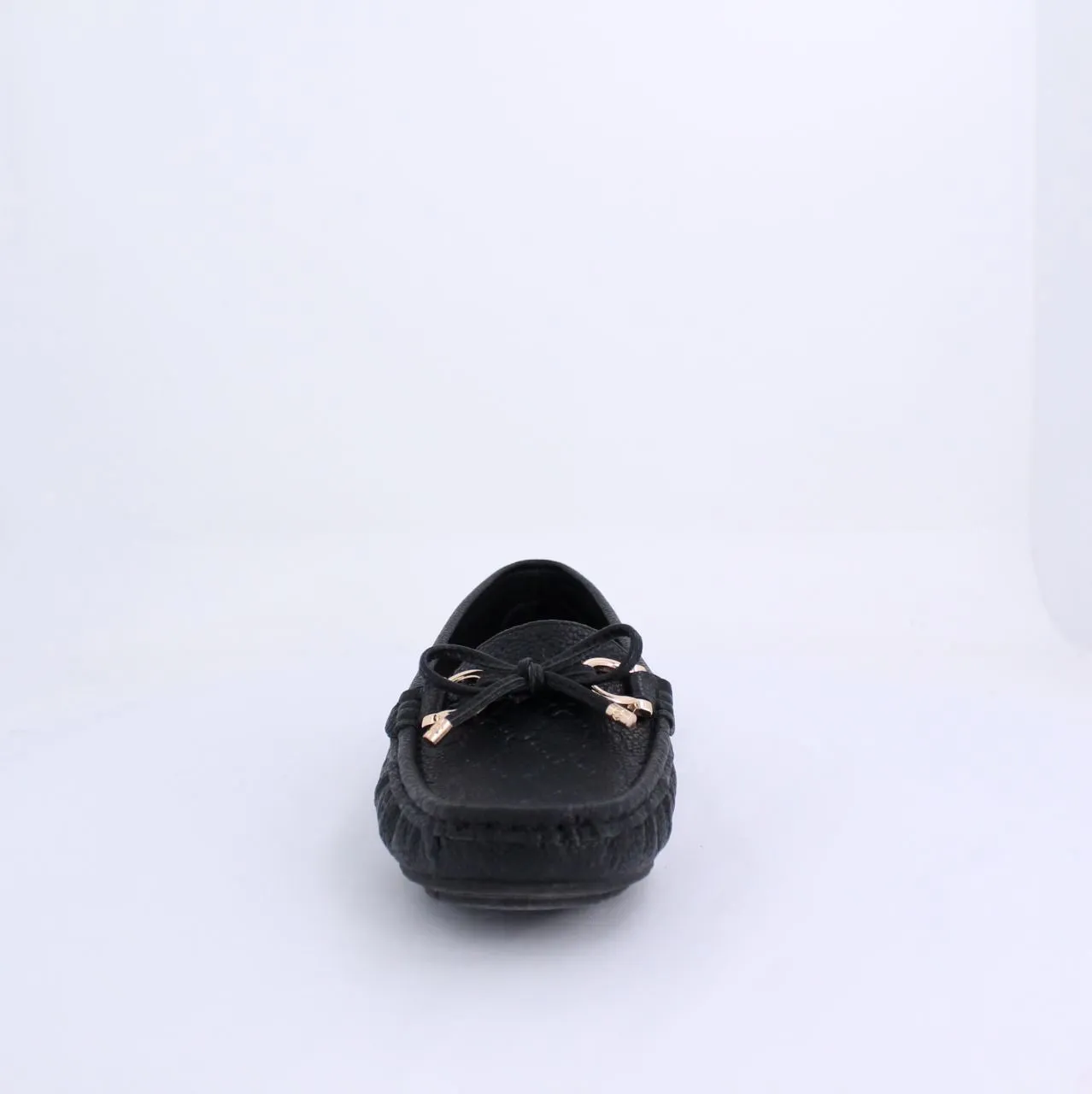 VARDA EMBOSSED LOAFERS & MOCCASINS FLATS-BLACK