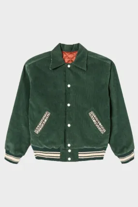 Varsity Jacket - Pine Green/Zebra