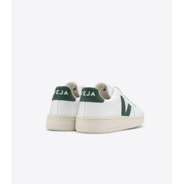 Veja V12 Womens Leather Trainers in Extra White Cyprus