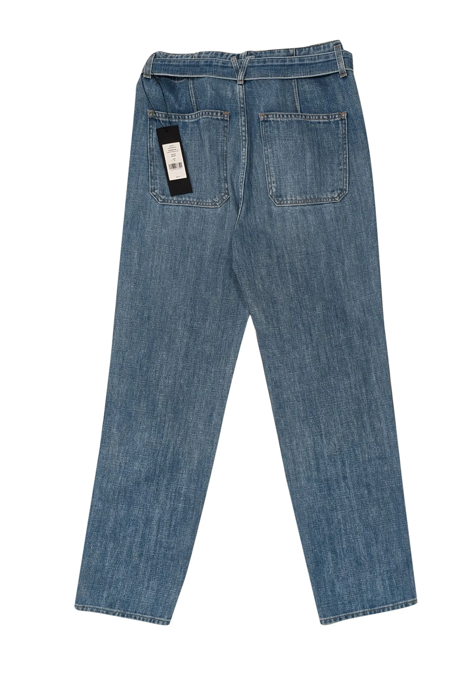 Veronica Beard - Medium Wash Belted Straight Leg Jeans Sz 8